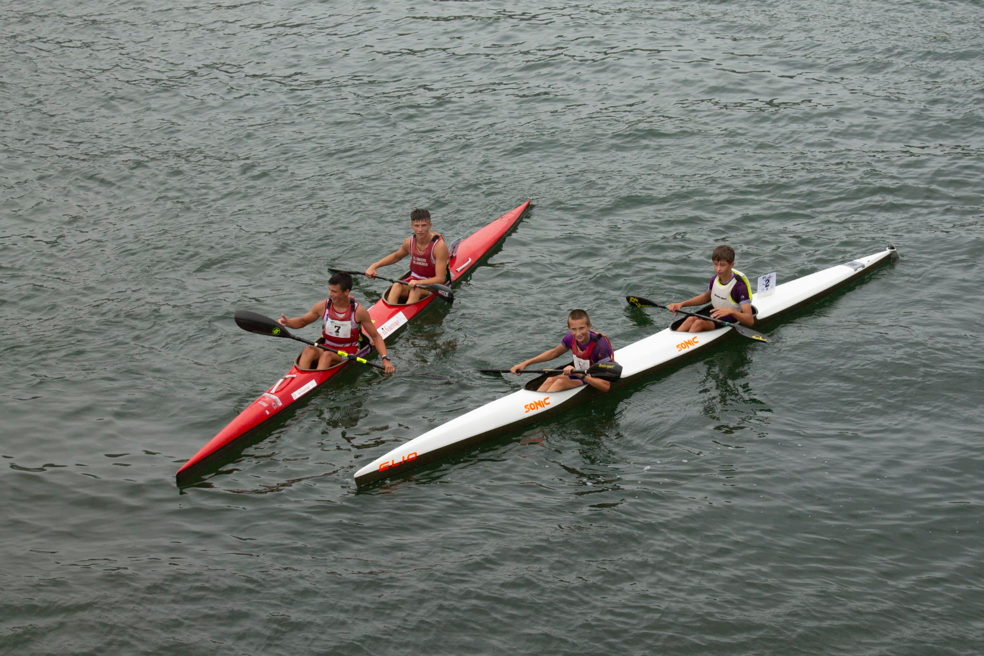 Dos K2 entrenando juntos en la ría