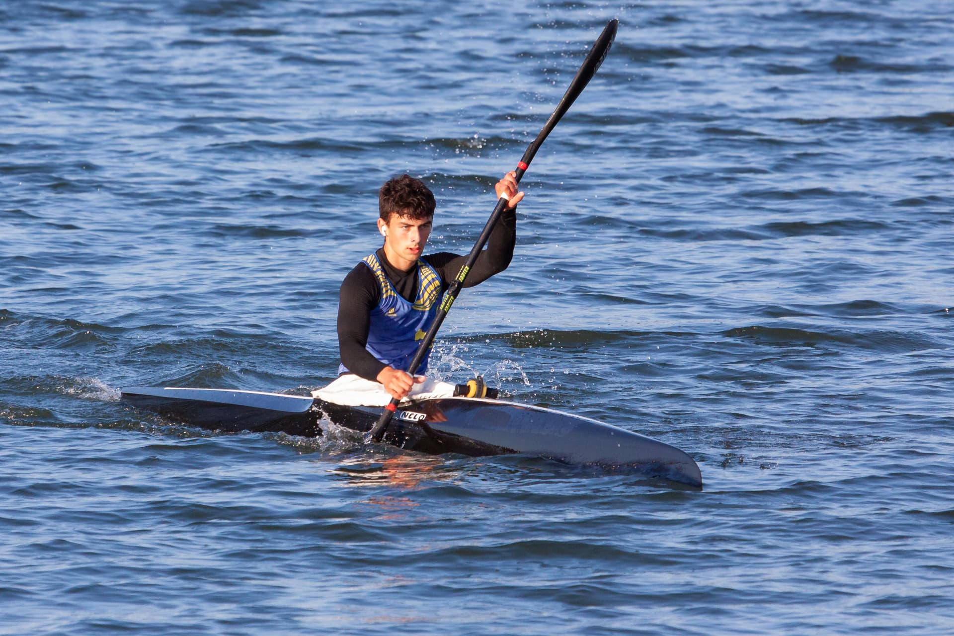 Mateo entrenando técnica en K1